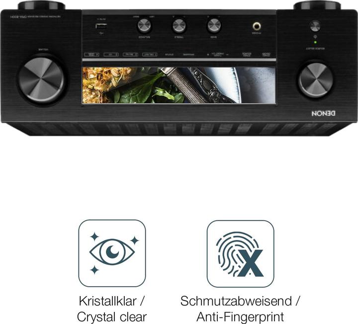 Actual product image Dipos Screen Protector Crystalclear for Denon DRA-800H