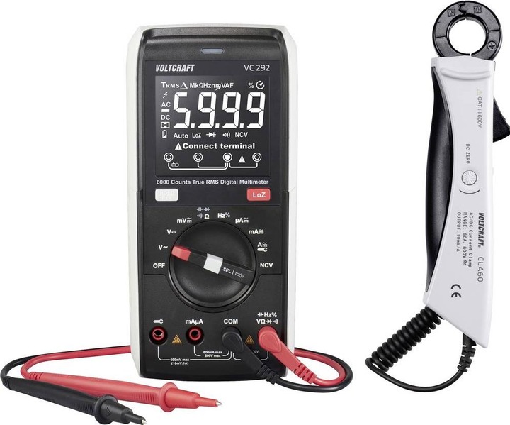 Produktbild Voltcraft VC292 Hand-Multimeter digital CAT III 600V Anzeige (Counts): 6000 (CAT III 600V)