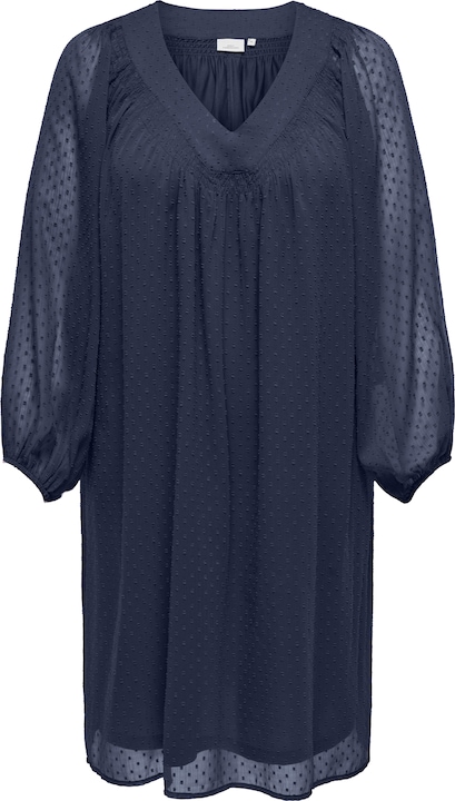 Produktbild Only Normal geschnitten V-Ausschnitt Elastische Bündchen Midikleid Kleid (46)