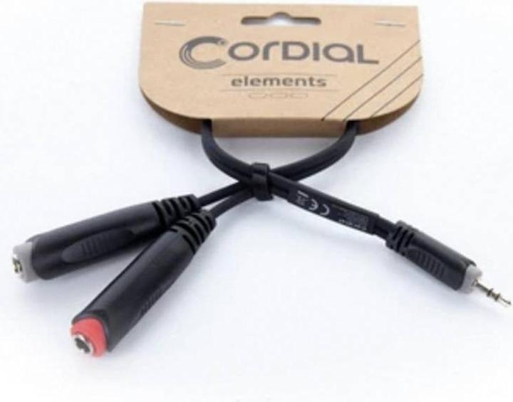 Image du produit Cordial 14892 Klinke Audio Y-Adapter (1x Klinkenstecker 3.5 mm - 2x Klinkenbuchs (0.30 m)