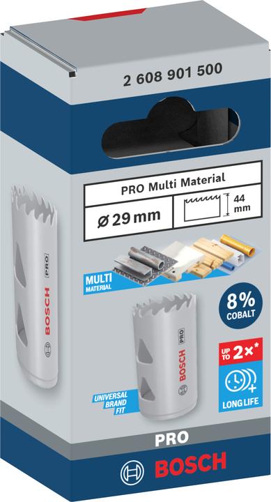 Actual product image Bosch Professional Zubehör PRO Multi material hole saw, 29 mm, with thread (29 millimetres)