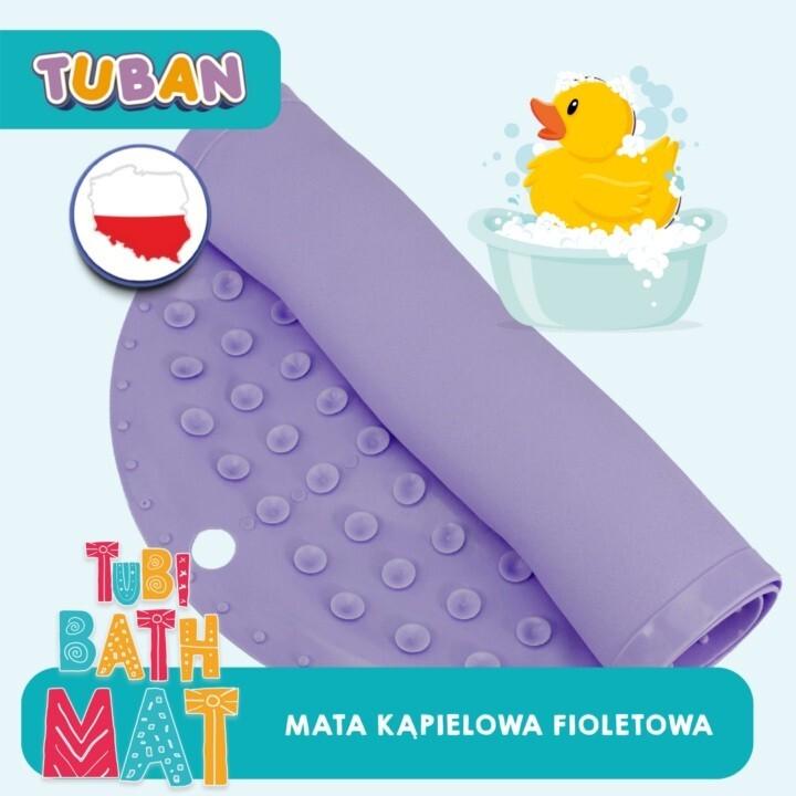 Productafbeelding Tuban Anti-Rutsch Badematte lila (35 x 70 cm)