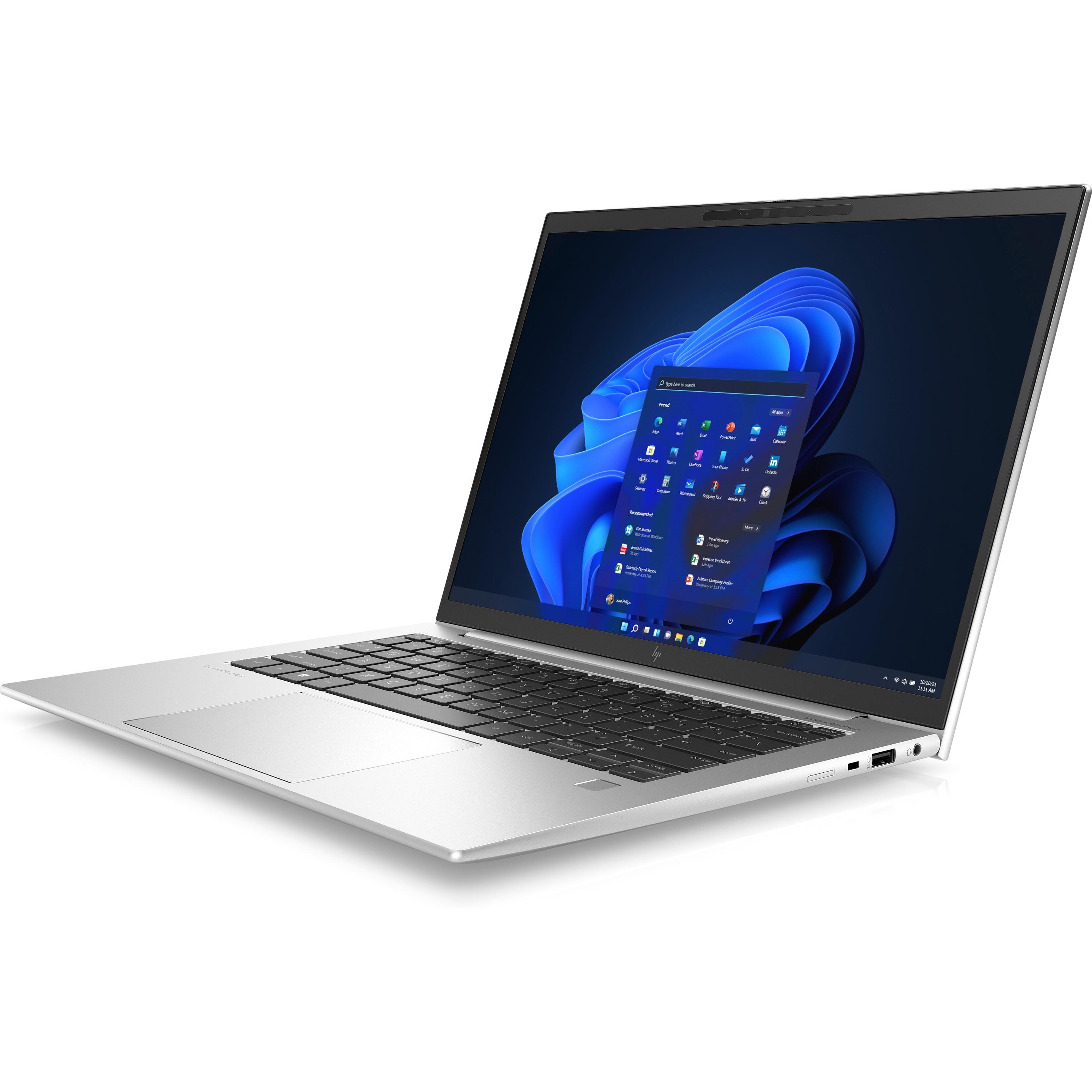 HP EliteBook 845 G9 (14", 256 GB, 8 GB, DE, AMD Ryzen 5 Pro 6650U), Notebook, Silber