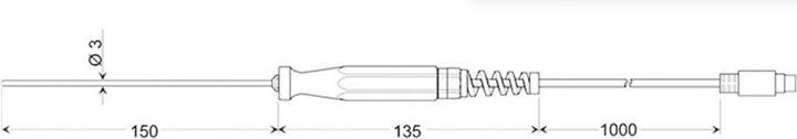 Image du produit Greisinger Sonde à immersion GTF 401 1/3DIN -50