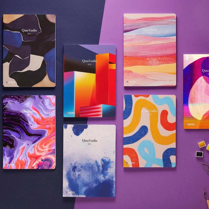 Actual product image Quo Vadis Notebook Ikon 15x21 64 sheets lined ink (15 x 21 cm, Lined)