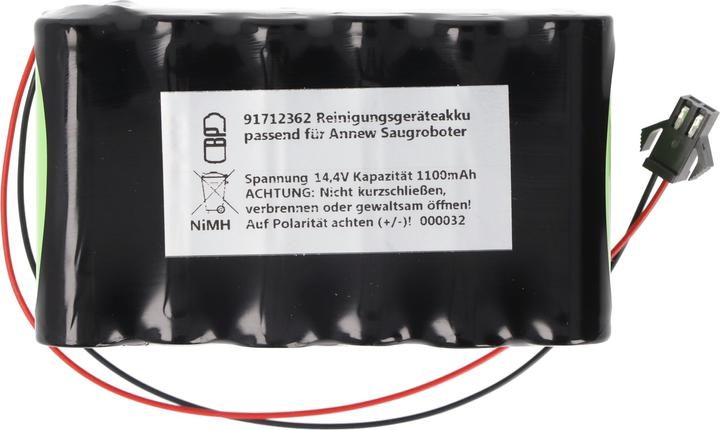 Produktbild XCell Reinigungsgeräteakku NiMH 14,4V 1100mAh passend für Annew Saugroboter