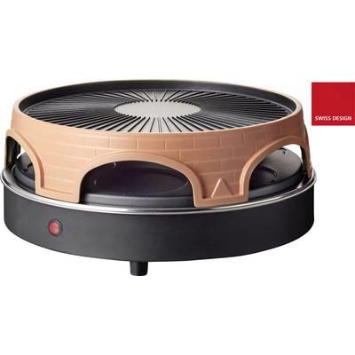 Emerio Pizza Ofen, Tischgrill, Orange, Schwarz