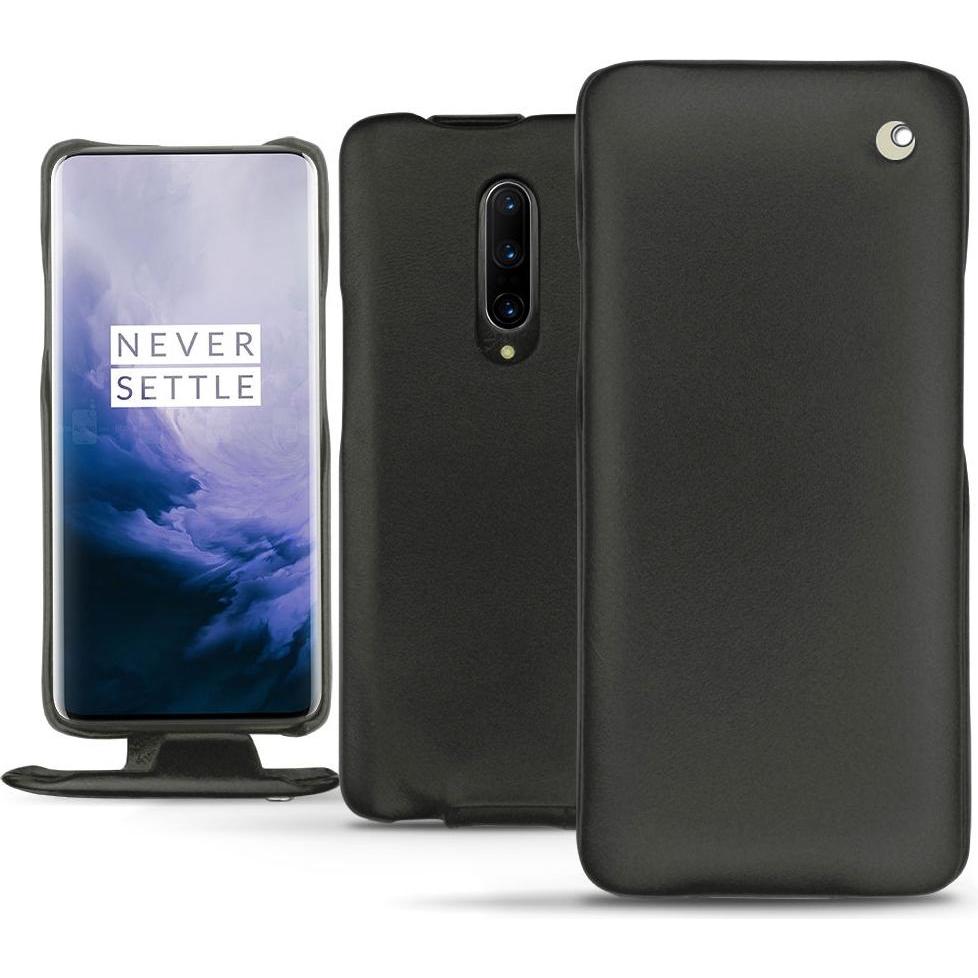 Thumbnail - Noreve Lederschutzhülle vertikal (OnePlus 7 Pro), Smartphone Hülle, Schwarz