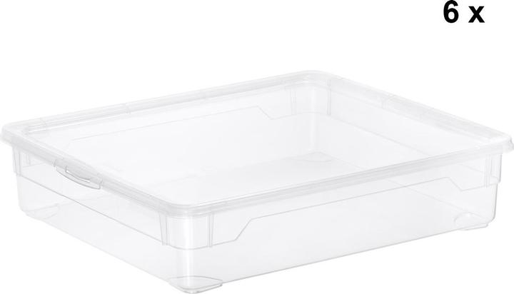 Rotho Set Box Shirt 9 l CLEAR (40 x 33.5 x 8.5 cm, 9 l)