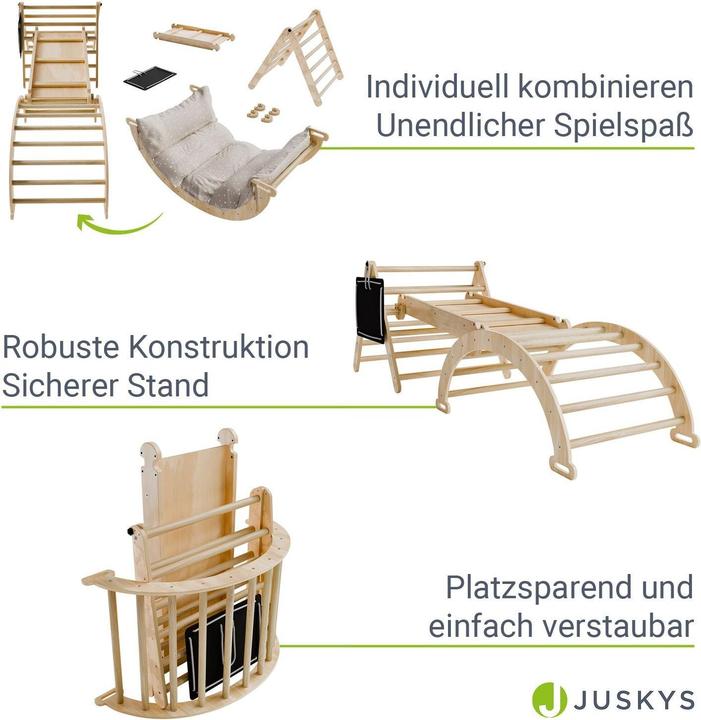 Produktbild Juskys Kletterdreieck Movario Indoor-Klettergerüst