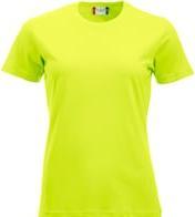 Image du produit Clique T-shirt femme Classic-T 029361, coton, vert sécurité, taille L (L)