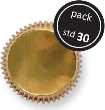 PME Stampi per cupcake oro metallizzato (5 cm)