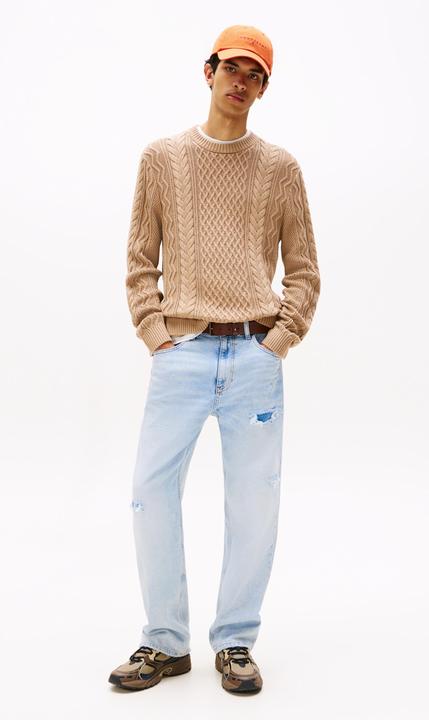 Produktbild Tommy Jeans Tjm Slm Badge Cable Knit Sweater (M)