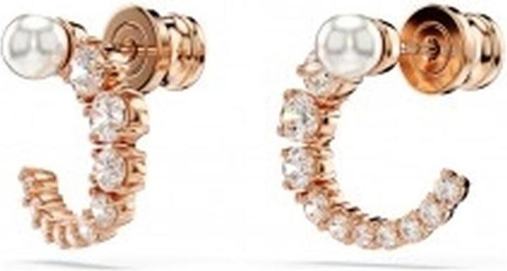 Immagine prodotto Swarovski Perla di cristallo Matrix creoles taglio rotondo oro rosa bianco (Metallo Swarovski)