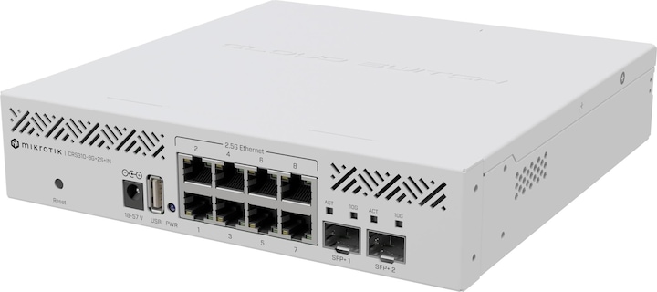 Immagine prodotto MikroTik Switch router cloud CRS310-8G+2S+IN (10 Porti)