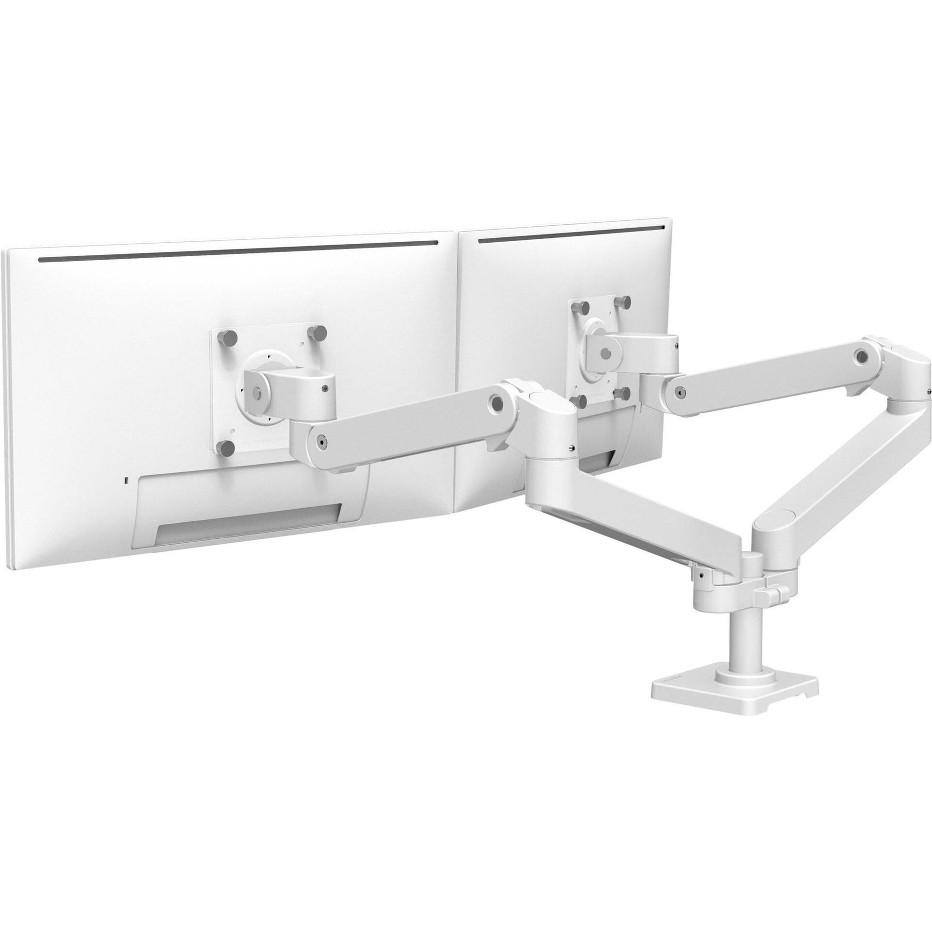 Ergotron LX PRO ARM DUAL SIDE-BY-SIDE white (Tisch, 27"), Monitor Halterung, Weiss