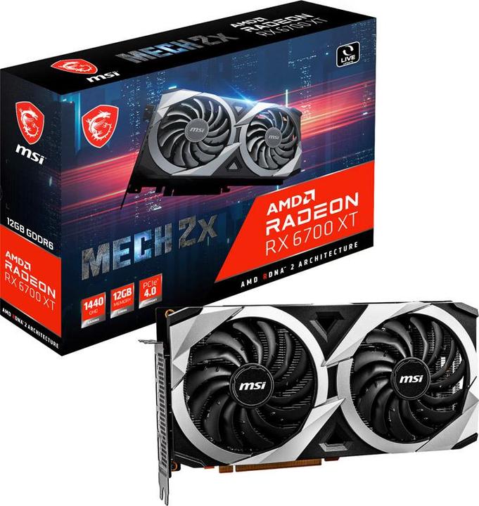 Actual product image MSI Radeon RX 6700 XT MECH 2X 12G (12 GB)