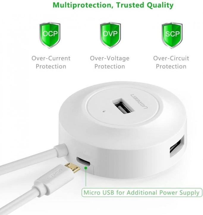 Immagine prodotto Ugreen Hub USB 2.0 a 4 vie (USB-A, 4 porte)