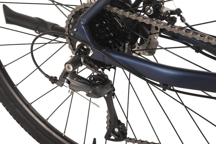 Actual product image Adore E-Gravelbike 28" Alu Gravel Tourenfahrrad GTR-770 Heckmotor 35NM / 9,8Ah Dunkelblau (52 cm)