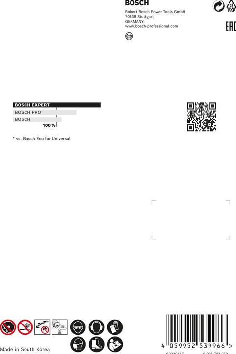 Immagine prodotto Bosch Professional Zubehör Dischi da taglio diamantati Expert MultiMaterial, 150 x 22,23 x 2,4 x 12 mm