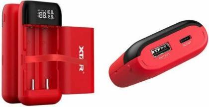 Produktbild Xtar PB2S schwarz Ladegerät / Powerbank für Li-ion 18650 / 20700 / 21700 Zylinderakkus