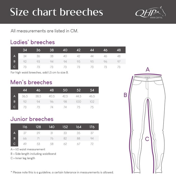 Produktbild Qhp Reithose Fayen Vollbesatz Damen (34)