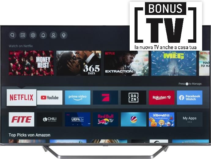 Image du produit Hisense 55U7QF (55", U7QF, QLED, 4K, 2020)