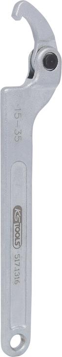 Actual product image KS Tools Articulated hook wrench with nose (32 mm, 19 mm, 24 mm, 22 mm, 33 mm, 16 mm, 23 mm, 34 mm, 21 mm, 18 mm, 27 mm, 31 mm, 17 mm, 35 mm, 15 mm, 26 mm, 30 mm, 28 mm, 29 mm, 20 mm, 25 mm)