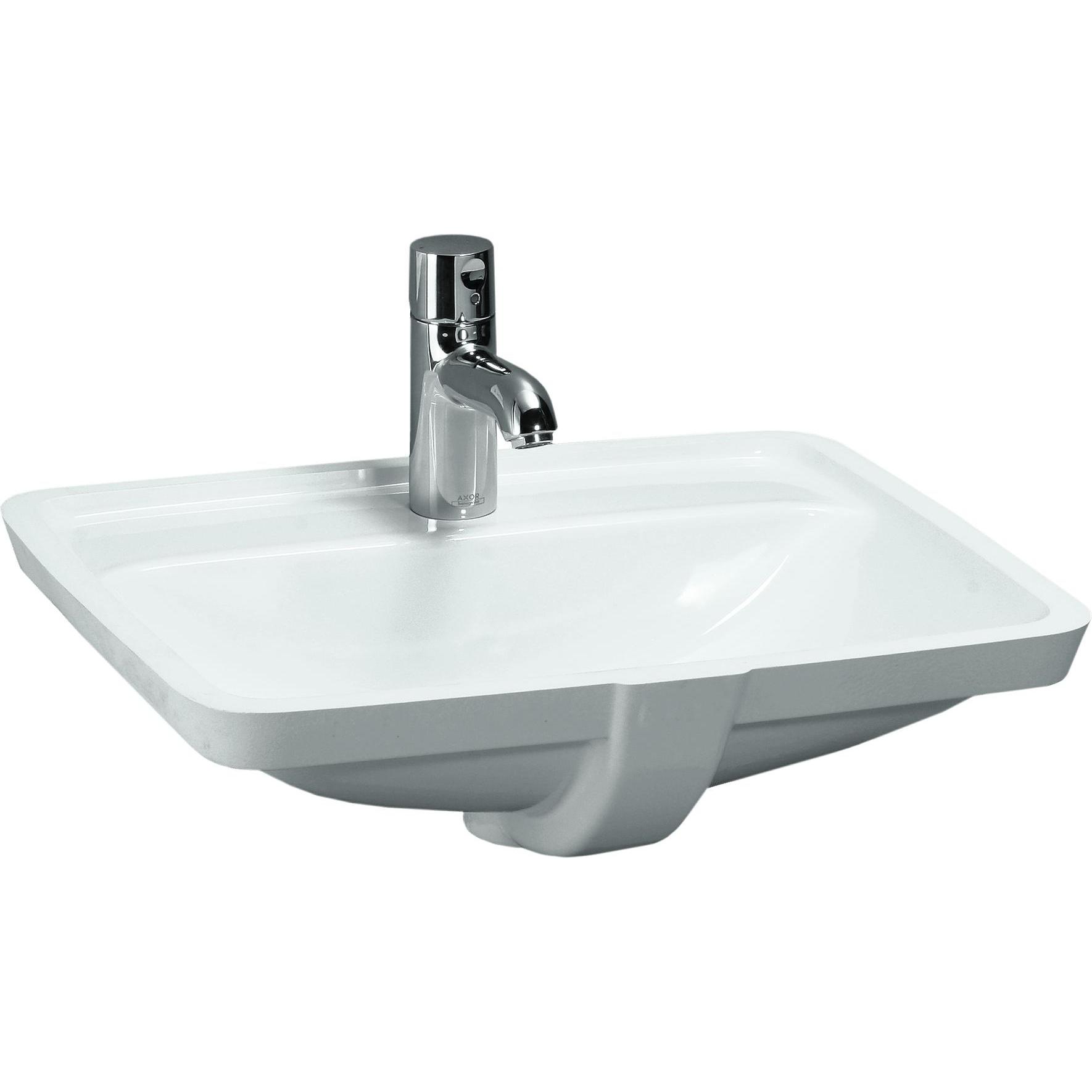 Laufen Einbauwaschtisch PRO A 490x360mm m ÜL 1 HL-Ausf. weiss LCC (360 mm, 490 mm) (H8119664001041)