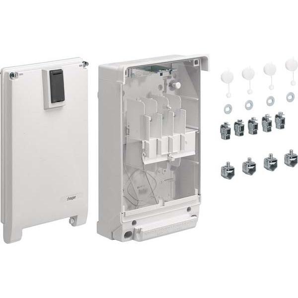 Hager HAG ZAN434CA Hausanschlusskasten K4, Regend.,SchlieÃ., Elektronikzubehör + Gehäuse