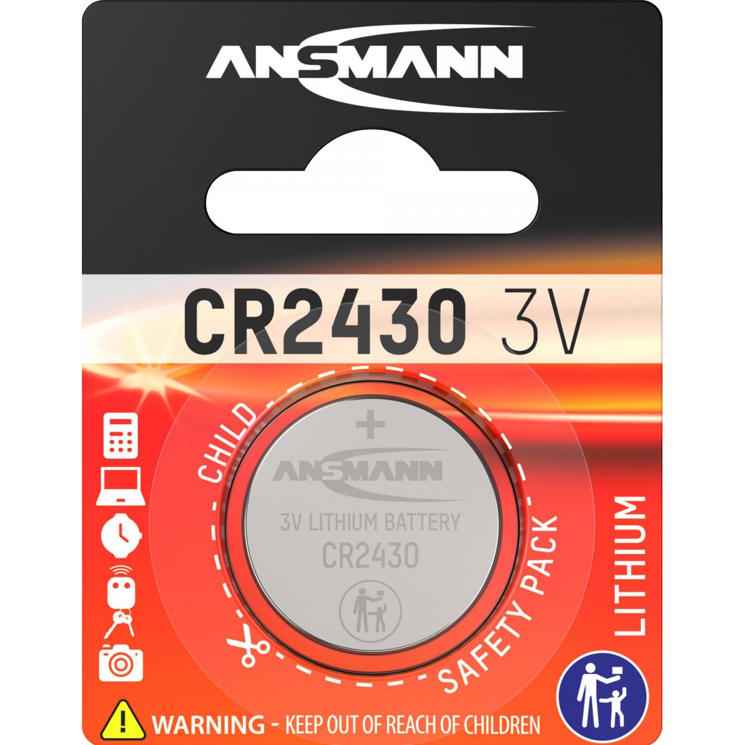 Ansmann Cr2430 (1 pz., CR2430, 300 mAh), Batterie + pile