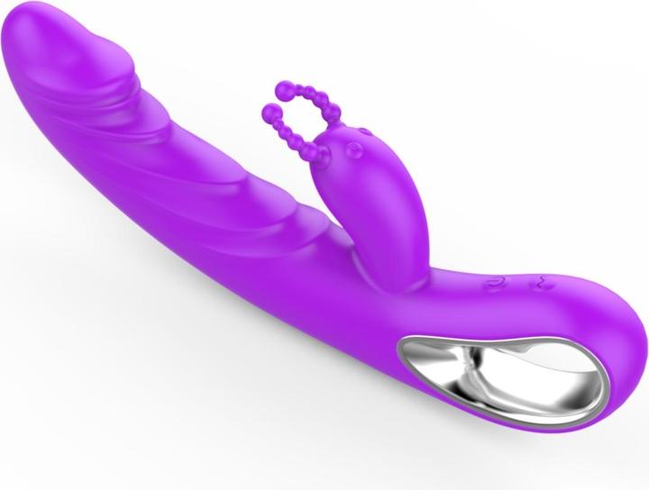 Actual product image Erolab Cheeky Bunny G-Spot and Clitoral Massager Purple (ZYCP01p)
