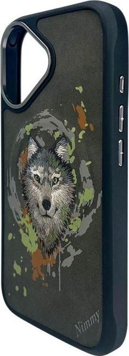 Immagine prodotto PanzerGlass Nimmy Wolf MagSafe case for iPhone 16 dark grey (Apple iPhone 16)
