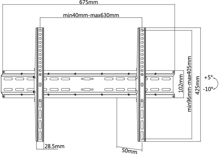 Produktbild Reflecta PLANO Slim 70-6040T schwarz (Wand, 70", 35 kg)