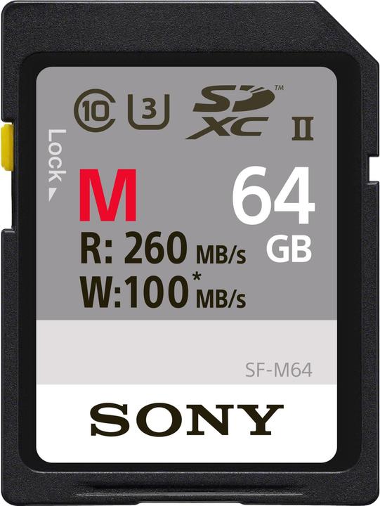 Image du produit Sony Sf-M64 (64 Go, SDXC, U3, UHS-II)
