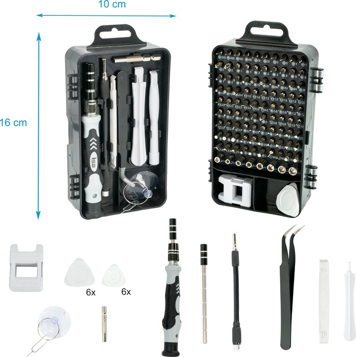 Produktbild Intirilife 115-teiliges Set Feinmechanik Werkzeug (115 Teile)