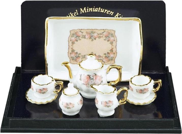 Actual product image Reutter 001.349/6 - Teaset Baronesse "Classic Rose", Miniature