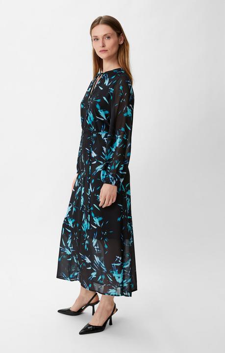Produktbild Comma Kleid Chiffonkleid mit Stoffgürtel (38)
