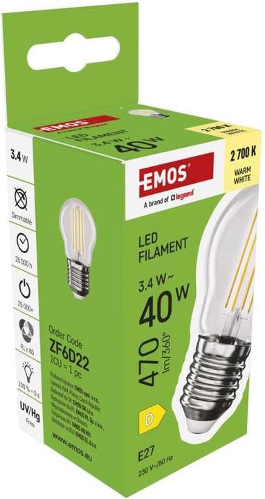 Produktbild Emos LED Lampe (E27, 470 lm, 1x)