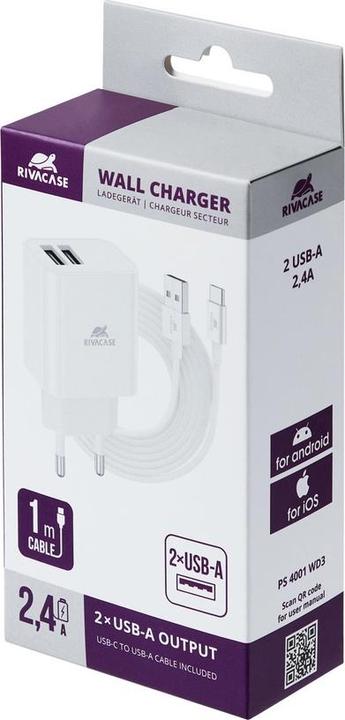 Produktbild Rivacase Rivapower PS4001 WD3 (12 W, 2 Ports)