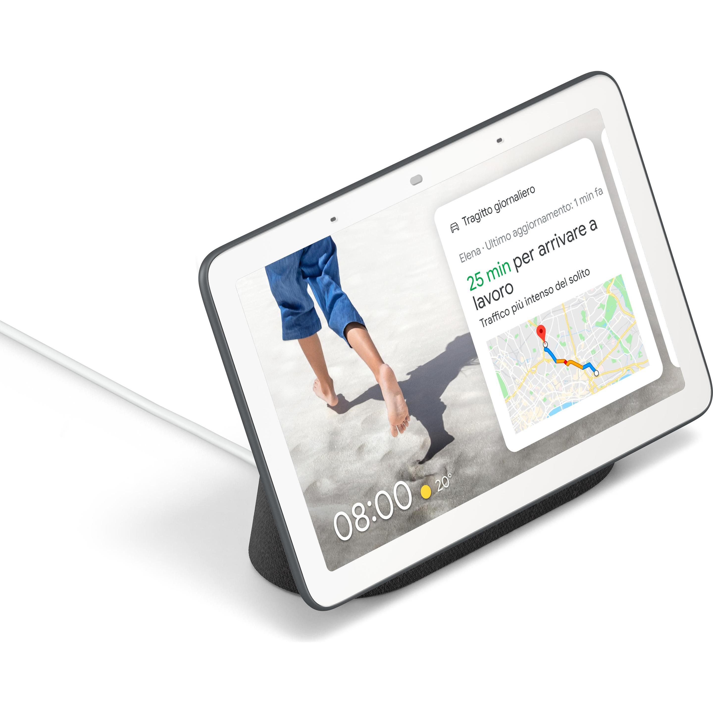 Thumbnail - Google Nest Hub (Google Assistant), Smart Speaker, Schwarz, Weiss