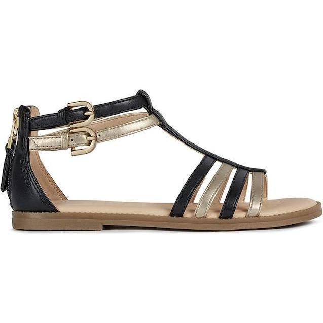 Geox, Mädchen, Sandalen, Sandalen, Schwarz, (32)
