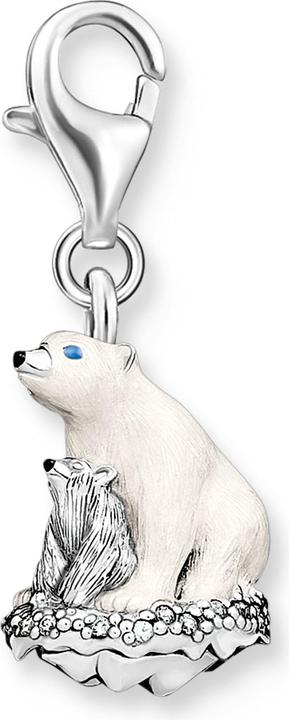 Actual product image Thomas Sabo Charm Pendant Polar Bears Silver (925 silver, Enamel)