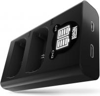 Immagine prodotto Newell Caricatore a doppio canale DL-USB-C e set di batterie LP-E6N per Canon (Caricabatterie per fotocamere)