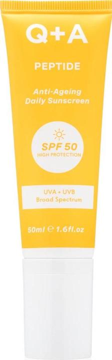 Q+A Protective skin cream against wrinkles with peptides SPF 50 Peptide (Anti-Ageing Daily (50 ml)