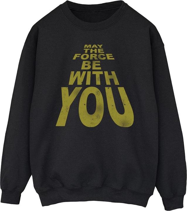 Actual product image Star Wars Mens May The Force Be With You Sweatshirt (XXL)