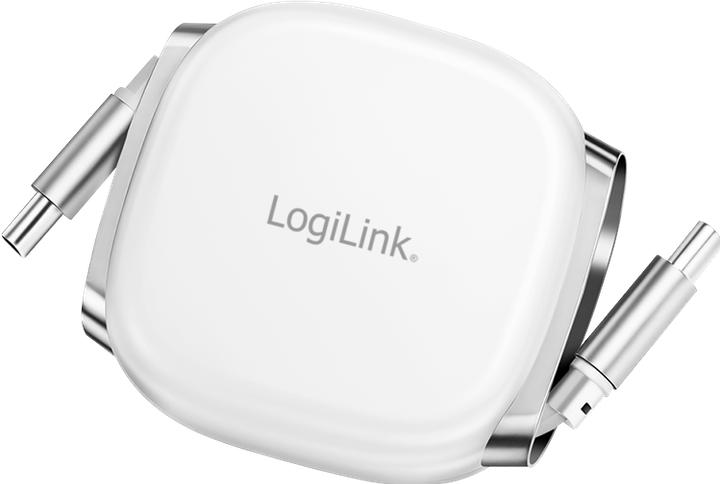 Produktbild LogiLink USB 2.0 Type-C-Kabel, C/M zu C/M, ausziehbar, 480 Mbit/s, 60W, weiss, 1 m (1 m, USB 2.0, 60 W)