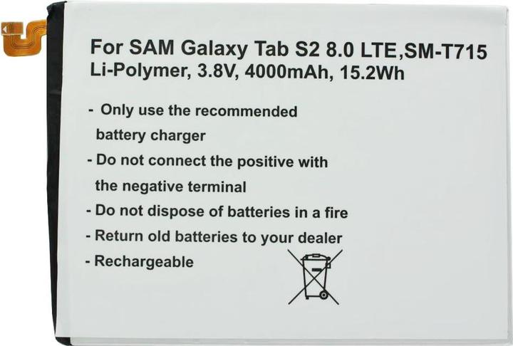 Image du produit AccuCell Batterie EB-BT710ABE Samsung Galaxy Tab 2 8.0