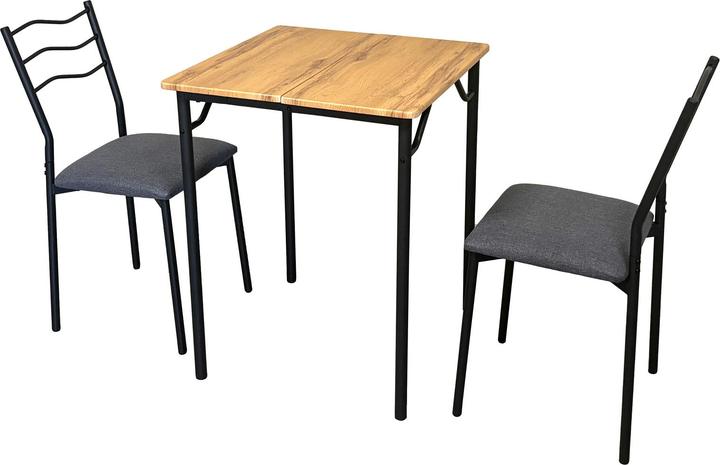 Actual product image HTI-Living Essgruppe Thora 3-teilig Tischplatte Artisaneiche (MDF)