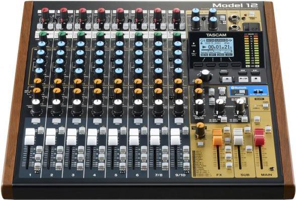 Produktbild Tascam Model 12 Mischpult mit Speicherkarte 32 GB (Studio- und Livemixer)